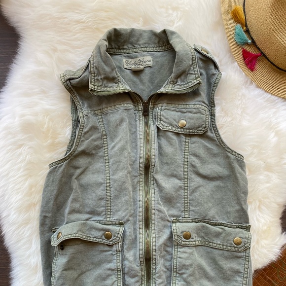 Lucky brand utility vest in olive green size XS - Picture 6 of 7